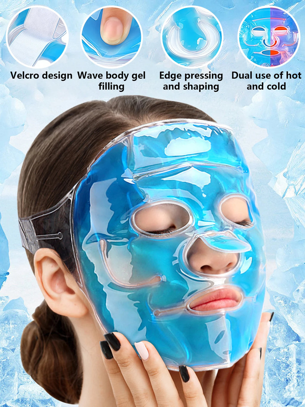 Reusable Hot and Cold Gel Face Mask