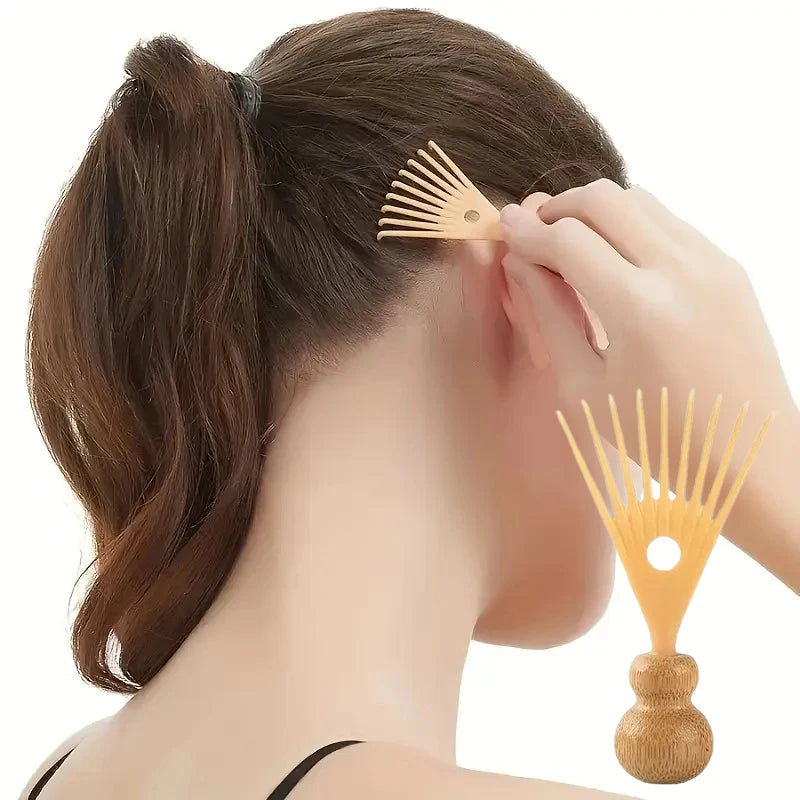 Bamboo Scalp Massager Comb