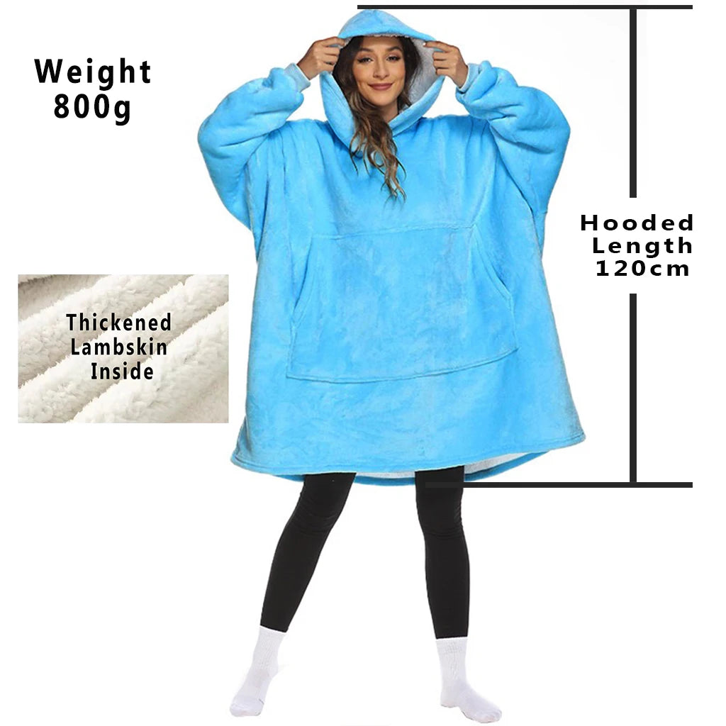 Oversized Wearable Blanket Hoodie