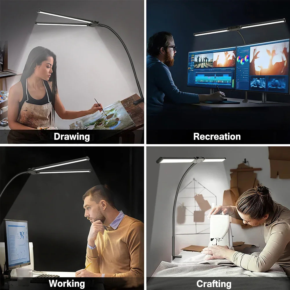 Double Head Desk Lamp
