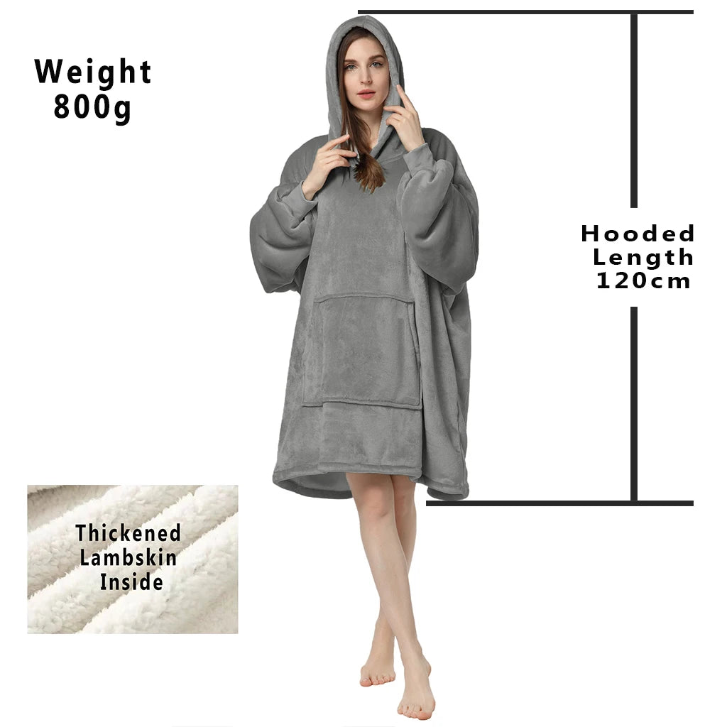 Oversized Wearable Blanket Hoodie