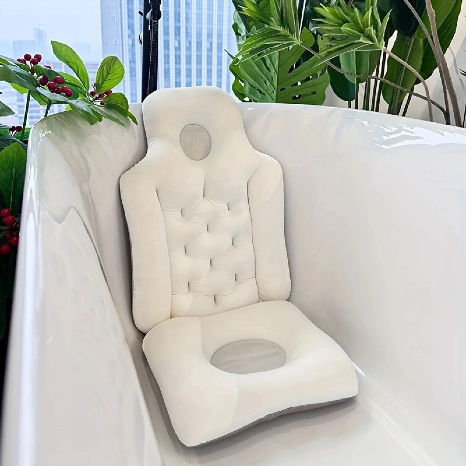 Adult Bath Pillow Full Body Spa Bathtub Cushion Bathing Pad Neck Back Relax Full Body Spa Head Rest Pillow Anti-slip Cushioned