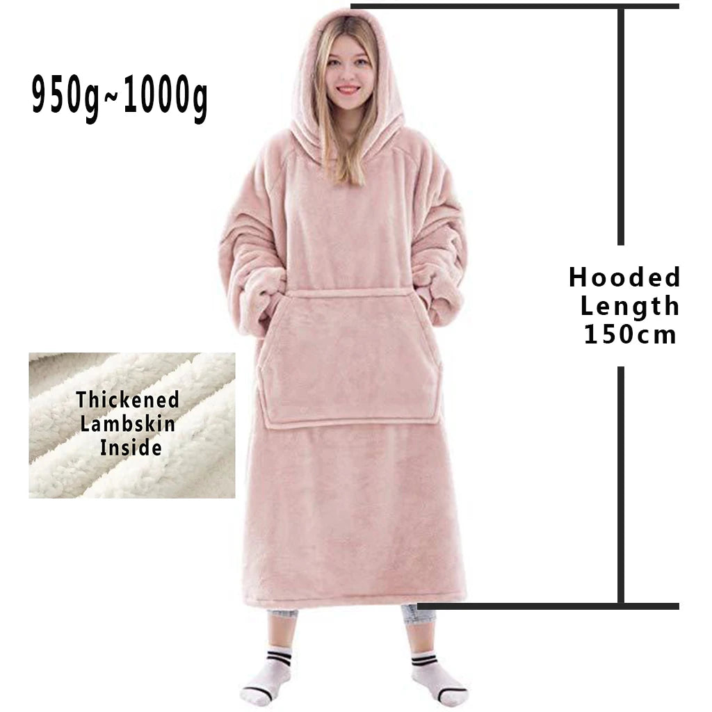 Oversized Wearable Blanket Hoodie