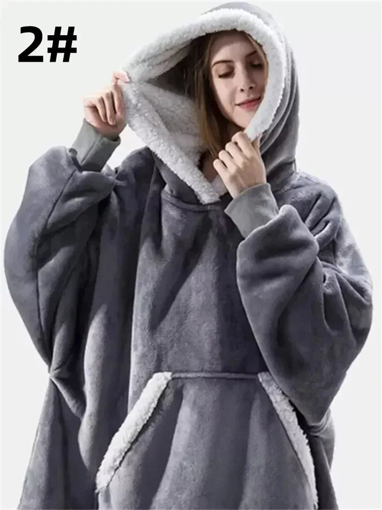 Oversized Wearable Blanket Hoodie