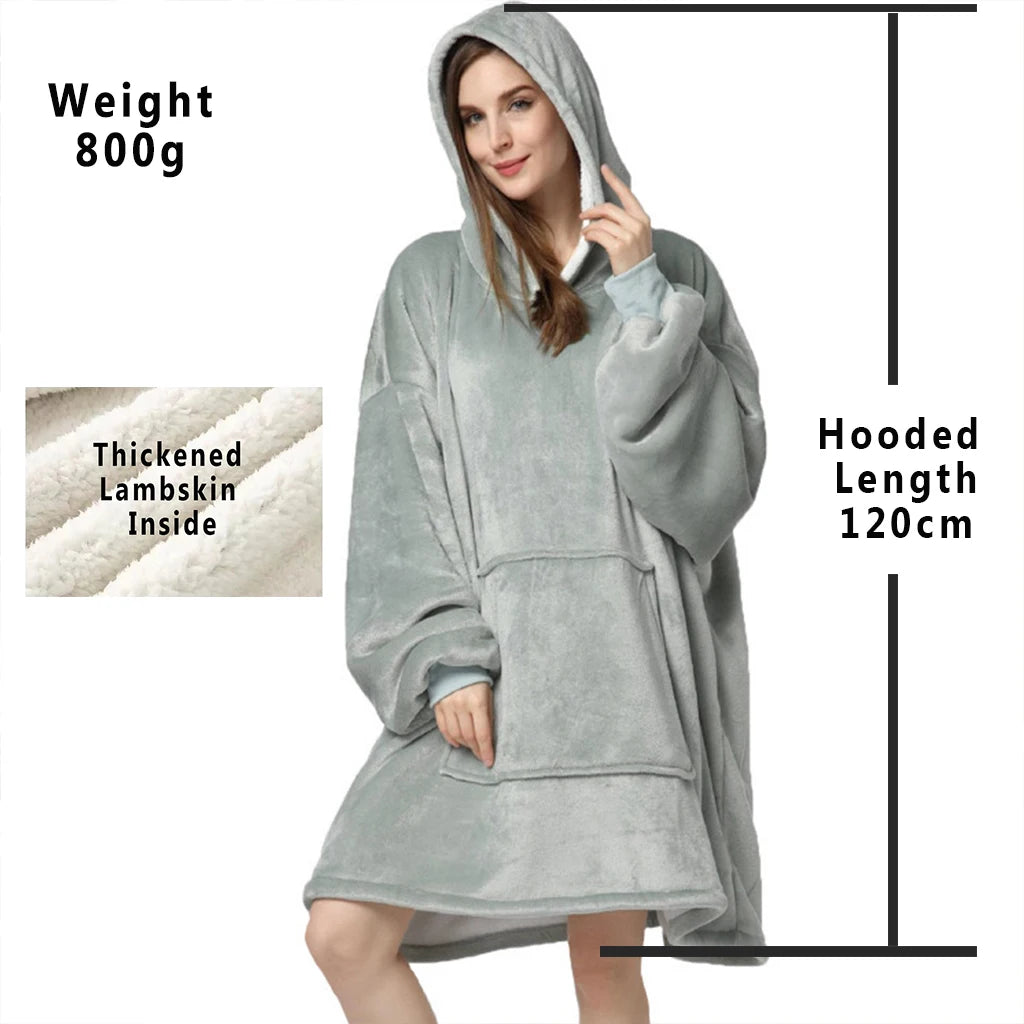 Oversized Wearable Blanket Hoodie