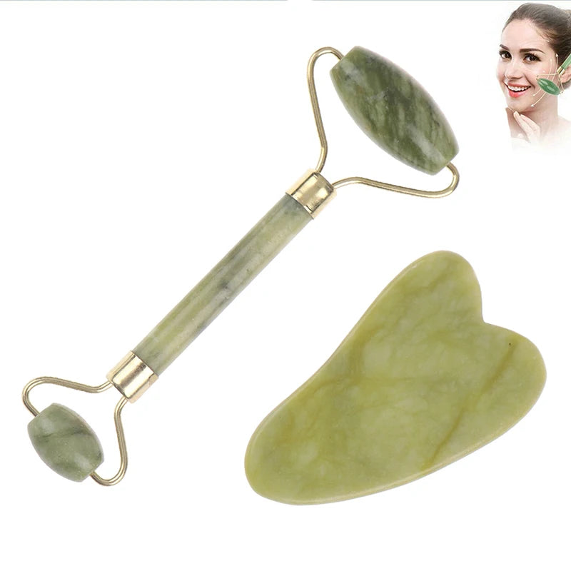 Natural Jade Roller and Gua Sha
