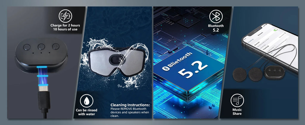 3D Bluetooth Sleep Mask with Headphones