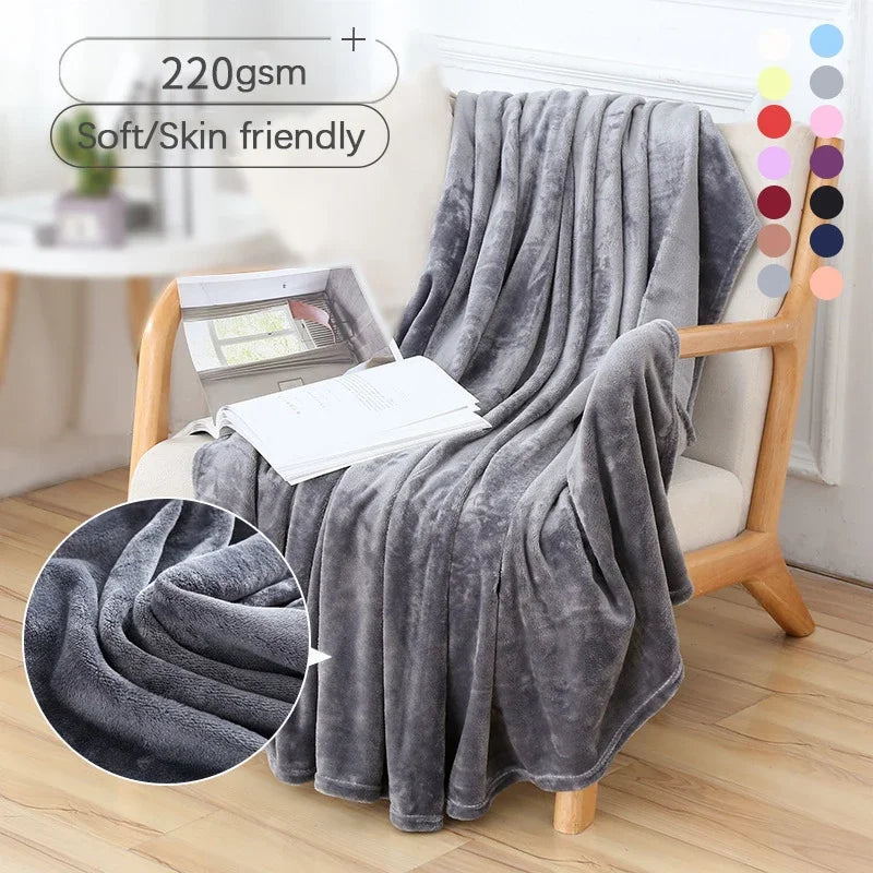 Fluffy Coral Velvet Blanket
