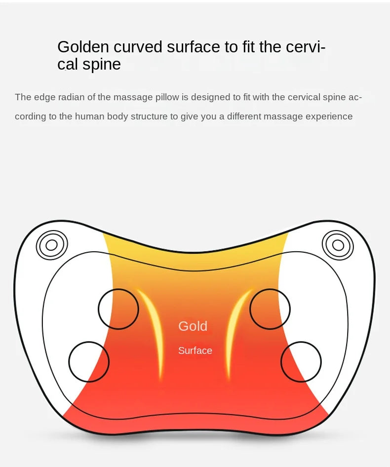 Neck and Back Massage Pillow