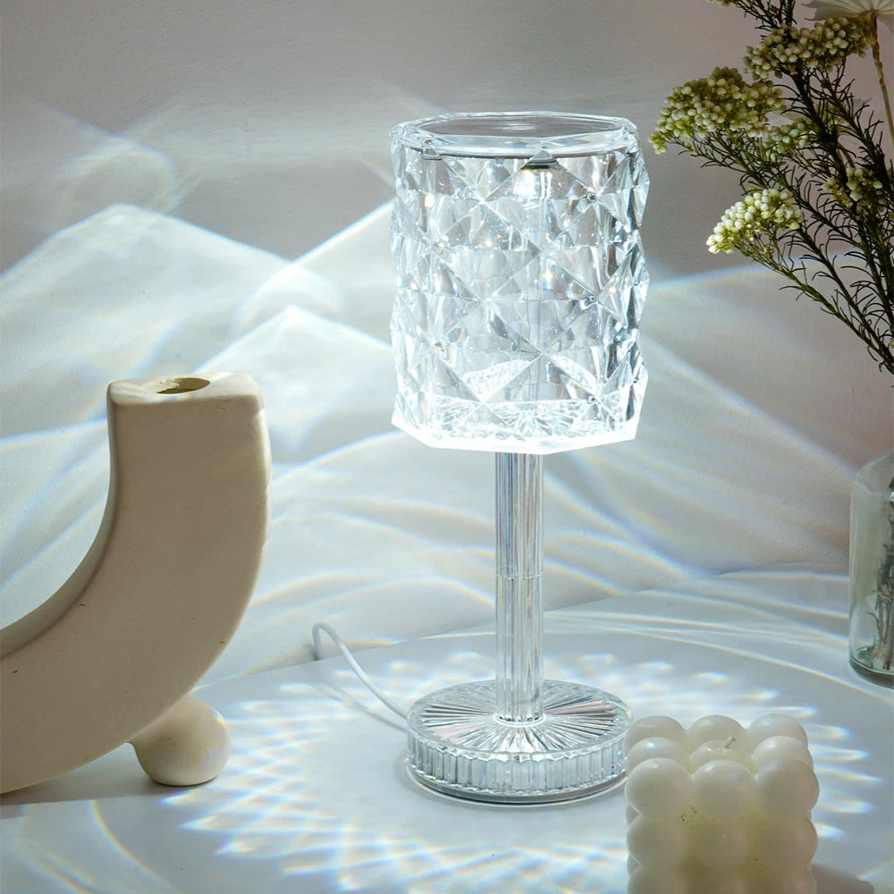 Crystal Diamond Table Lamp