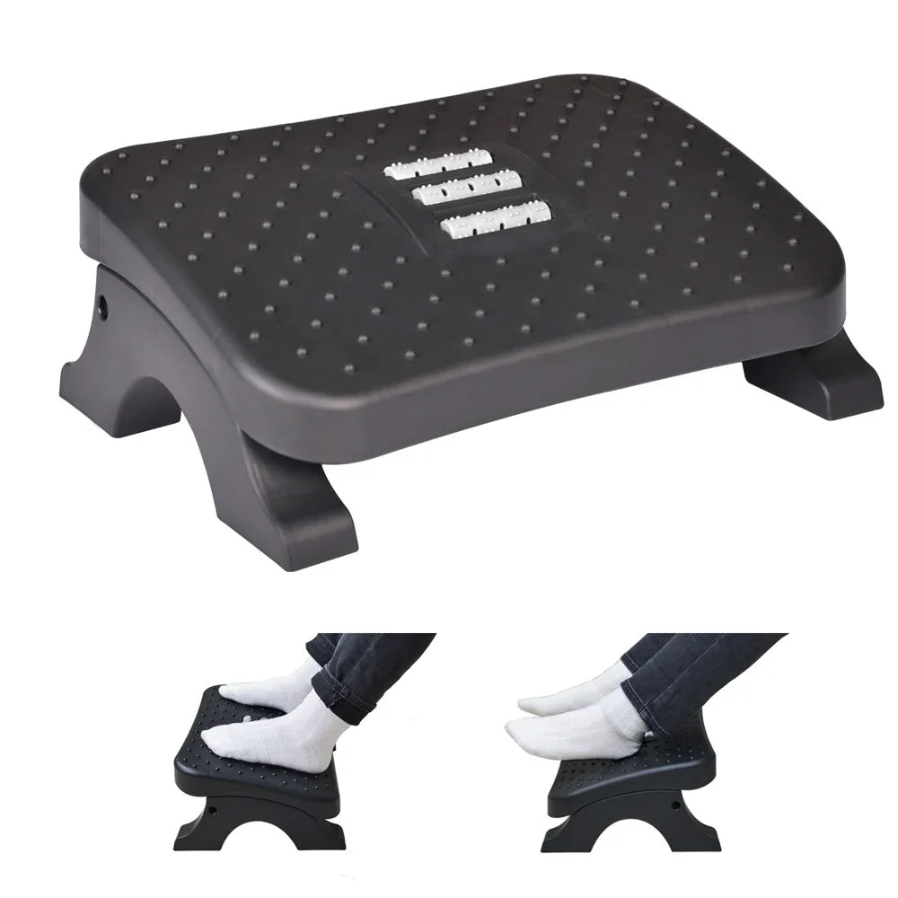 Desk Footrest with Massage Rollers