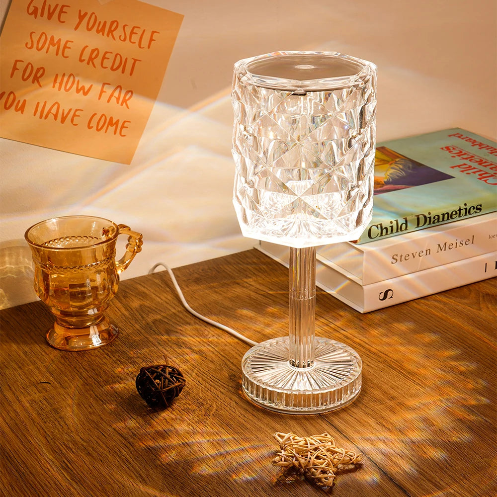 Crystal Diamond Table Lamp