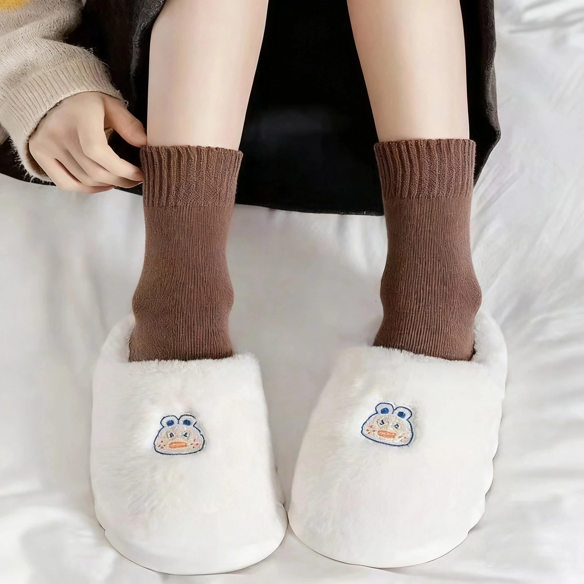 Winter Plush Sleeping Socks