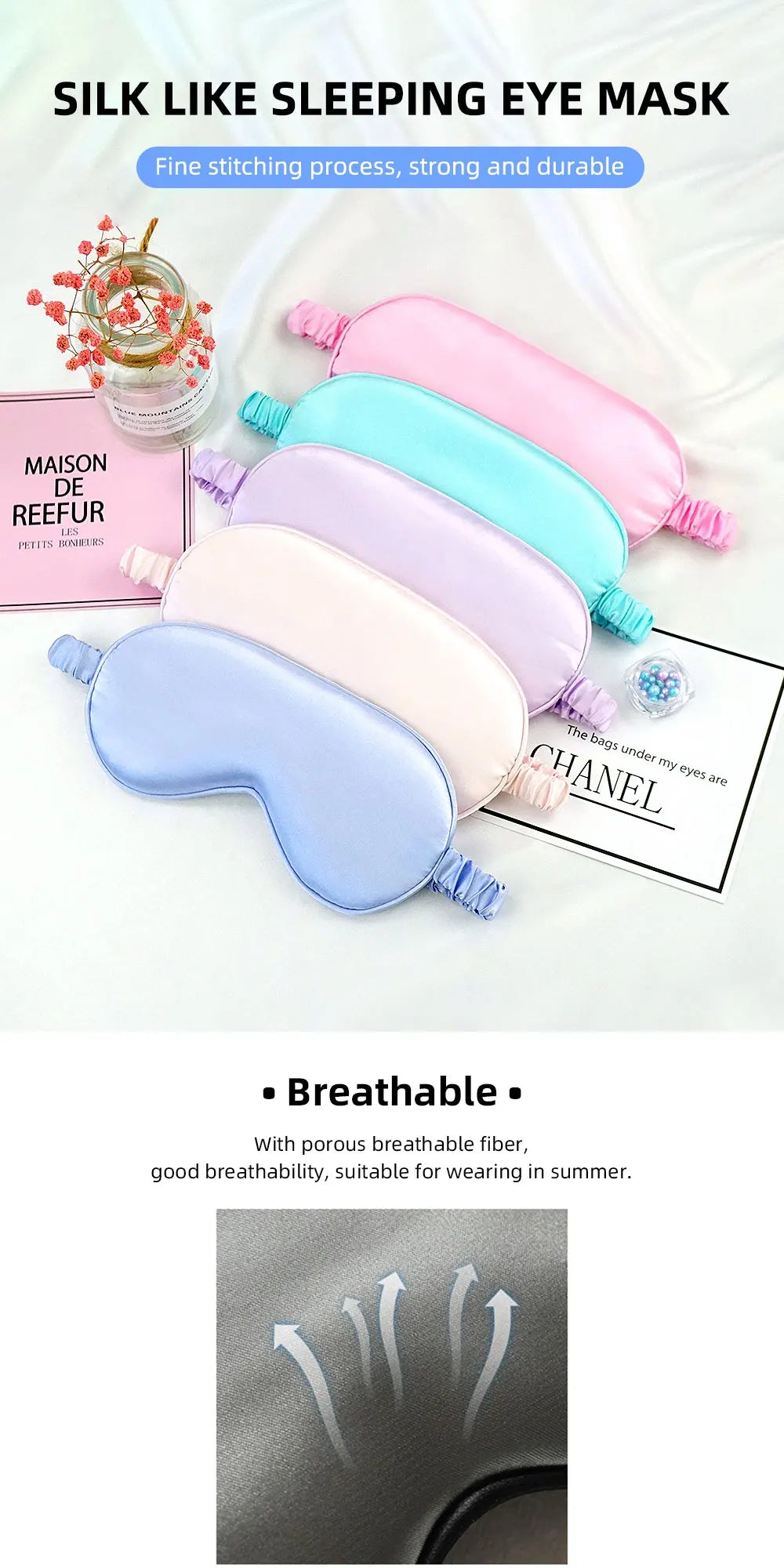 Soft Silk Relaxing Sleep Mask