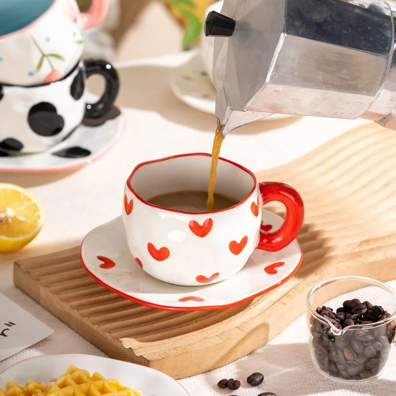 Ceramic Cup and Saucer Set