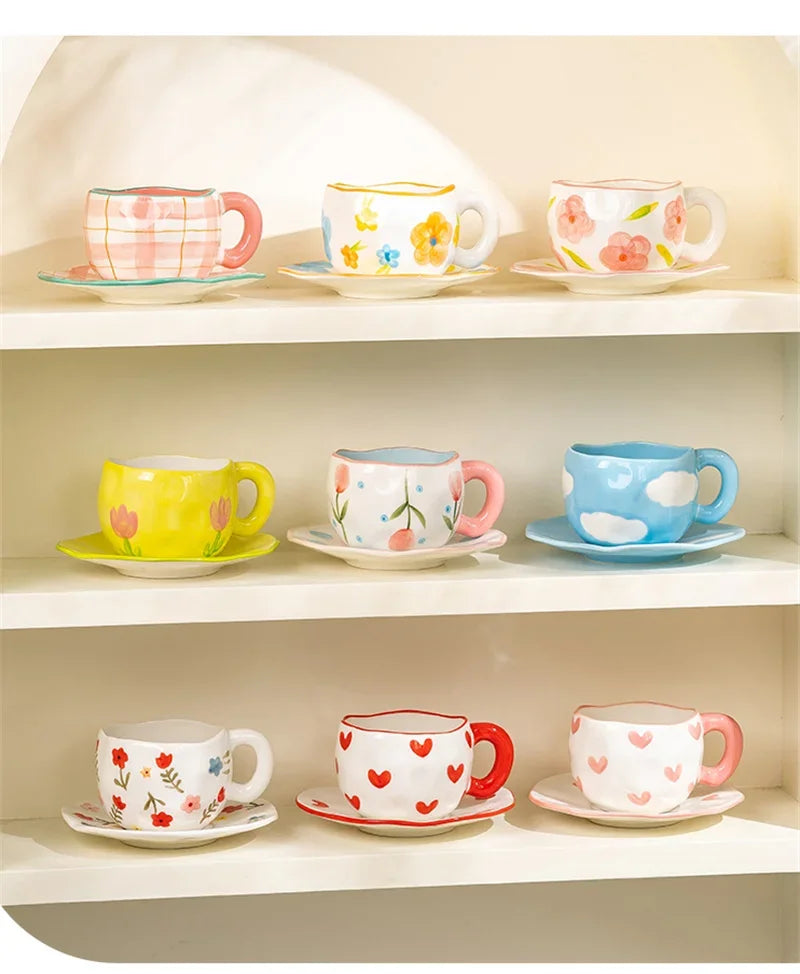Ceramic Cup and Saucer Set