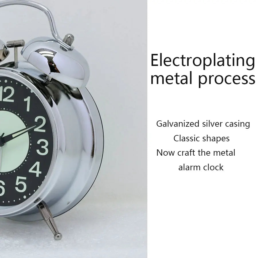 Vintage Metal Alarm Clock