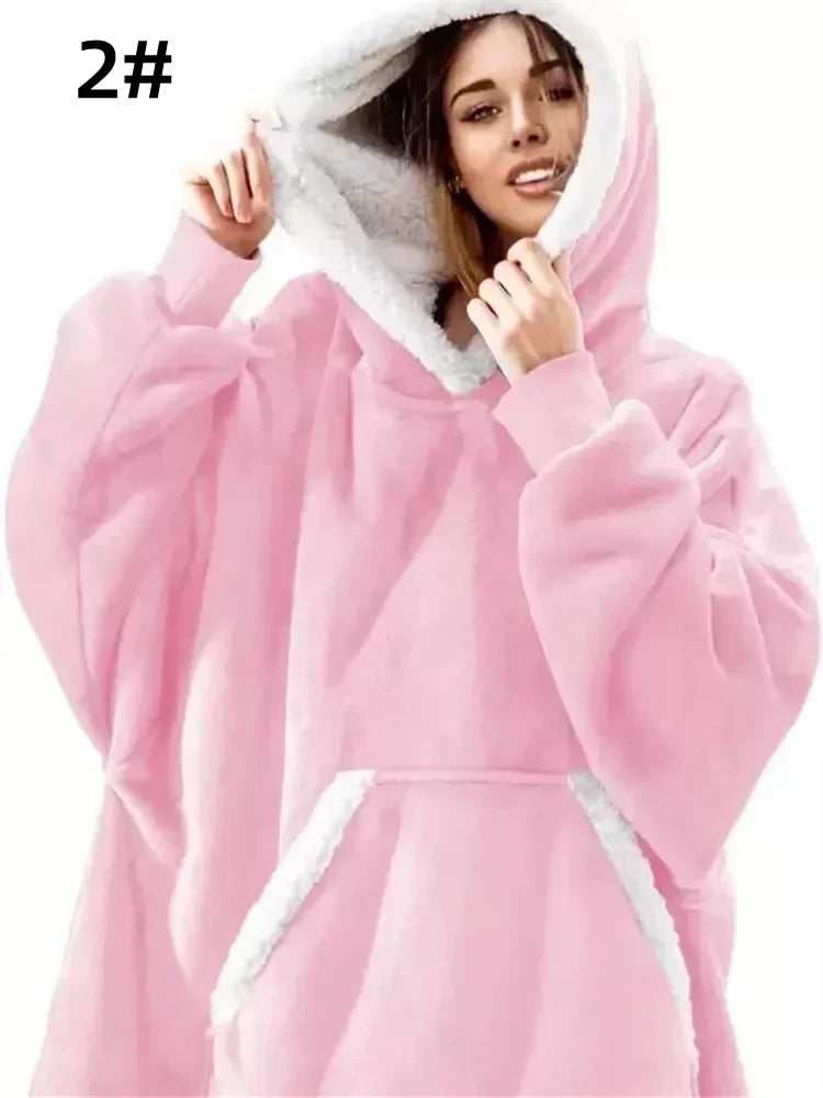 Oversized Wearable Blanket Hoodie
