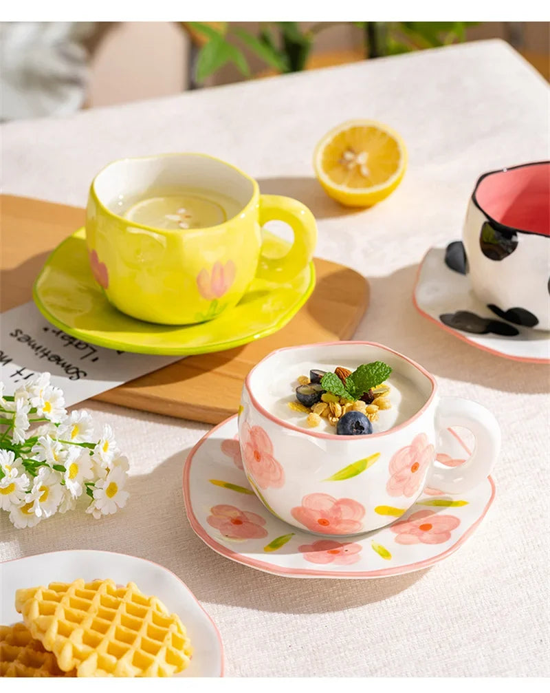 Ceramic Cup and Saucer Set