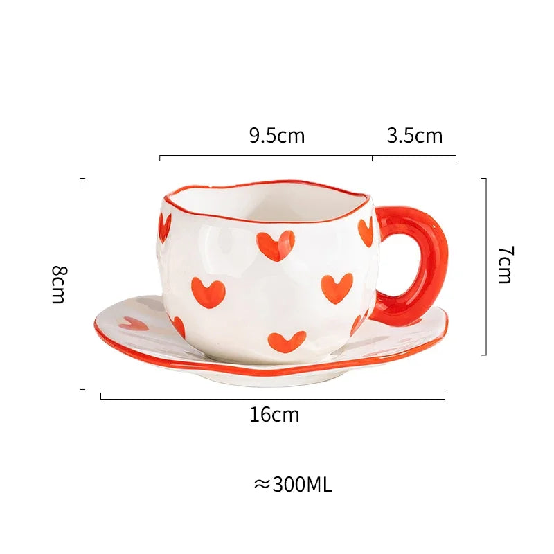 Ceramic Cup and Saucer Set