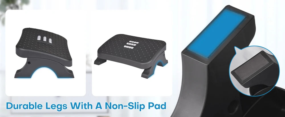 Desk Footrest with Massage Rollers