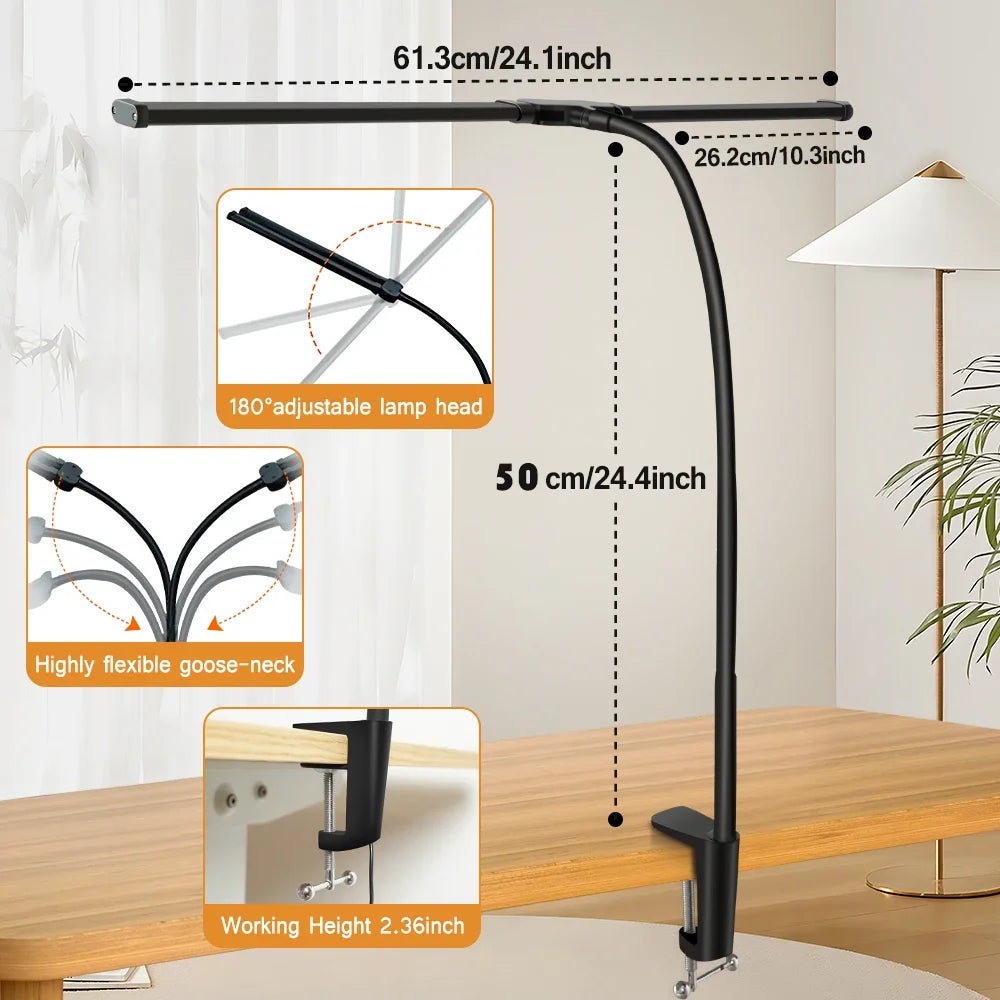 Double Head Desk Lamp