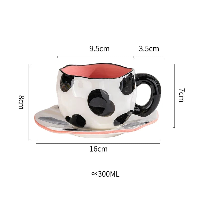 Ceramic Cup and Saucer Set