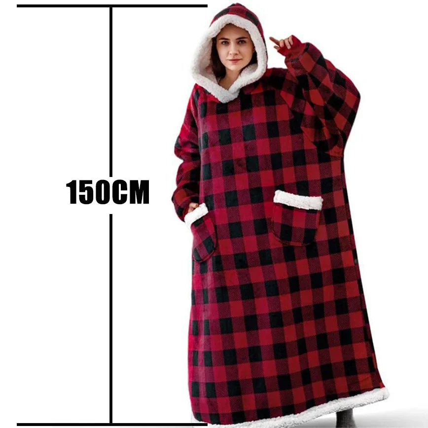Oversized Wearable Blanket Hoodie