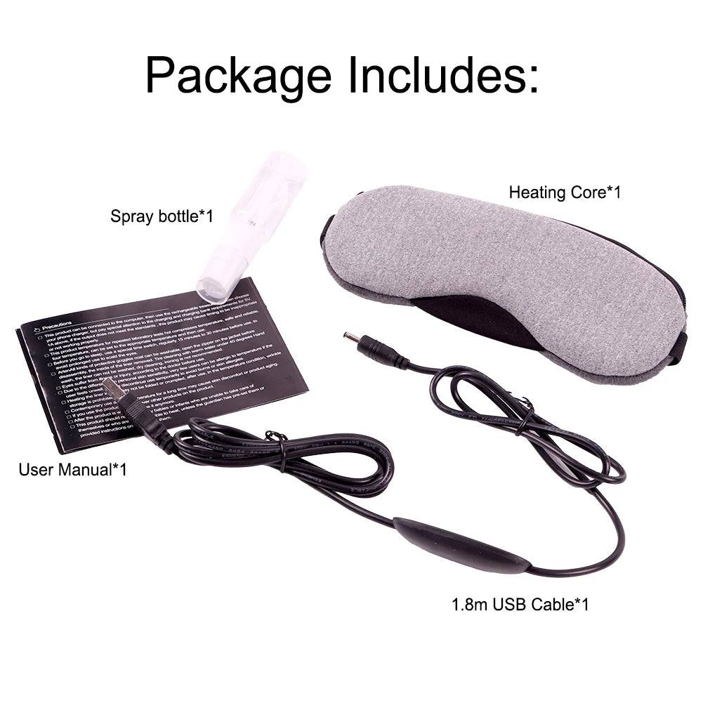 USB Heated Steam Eye Mask