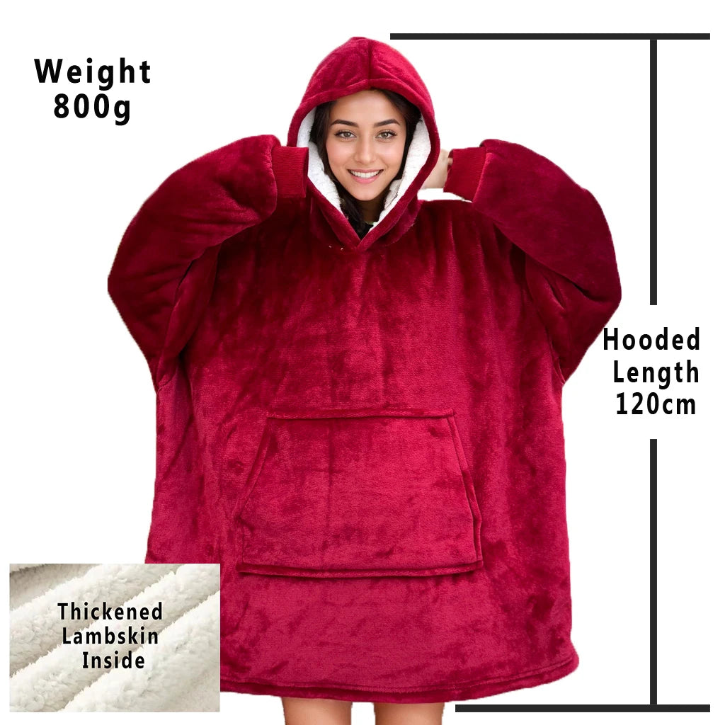 Oversized Wearable Blanket Hoodie