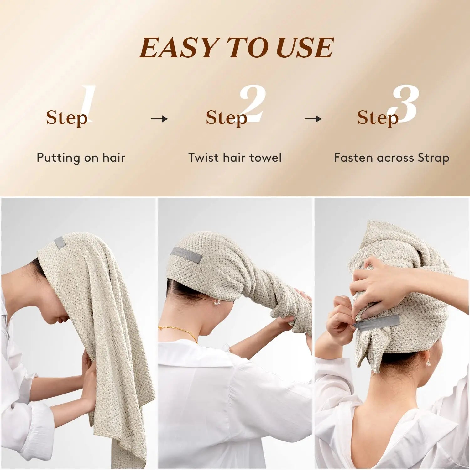 Microfiber Hair Towel Wrap