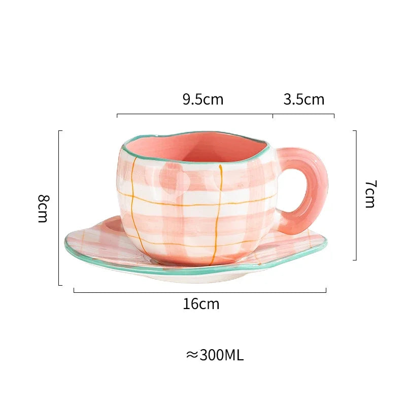 Ceramic Cup and Saucer Set