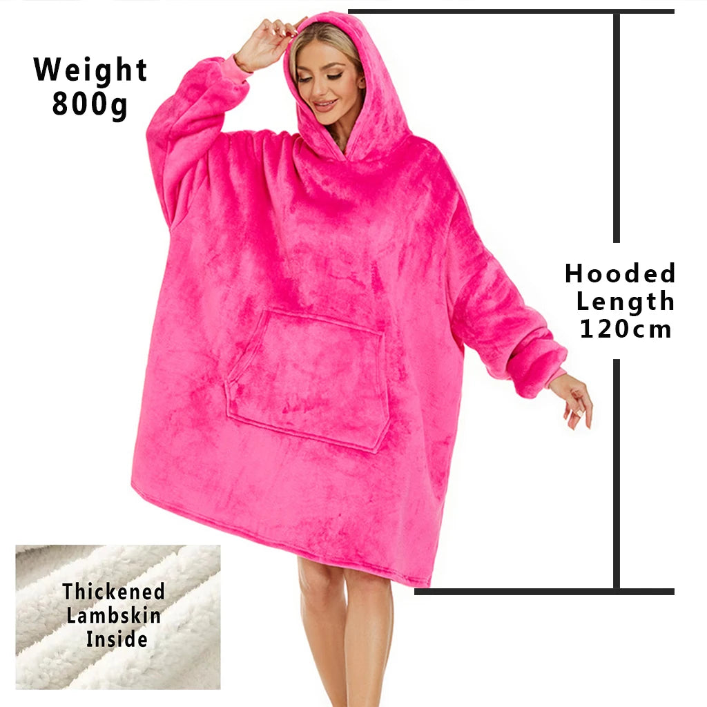 Oversized Wearable Blanket Hoodie
