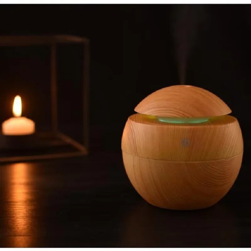 Portable Wood Grain Air Humidifier