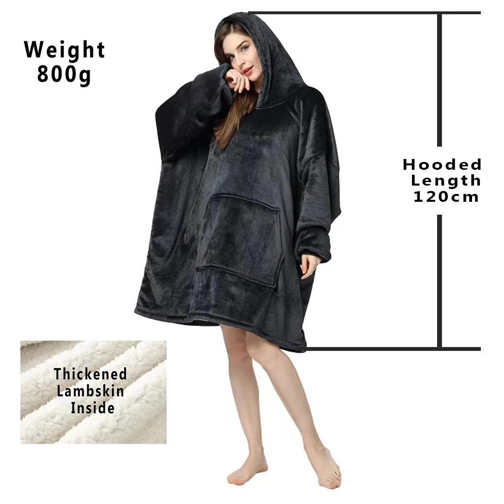 Oversized Wearable Blanket Hoodie