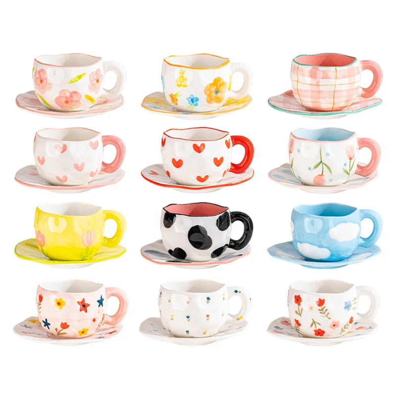 Ceramic Cup and Saucer Set