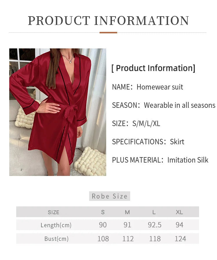 Women's Satin Robe
