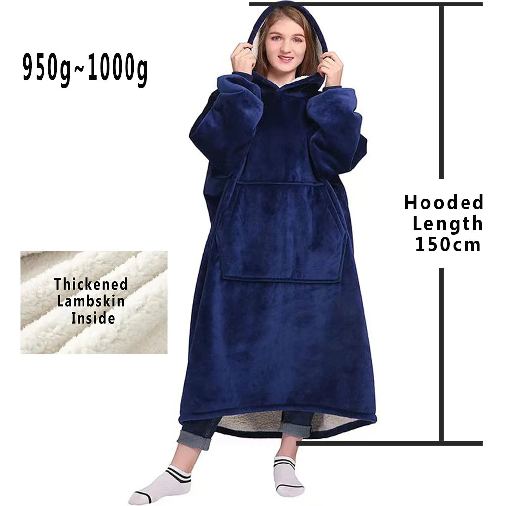 Oversized Wearable Blanket Hoodie
