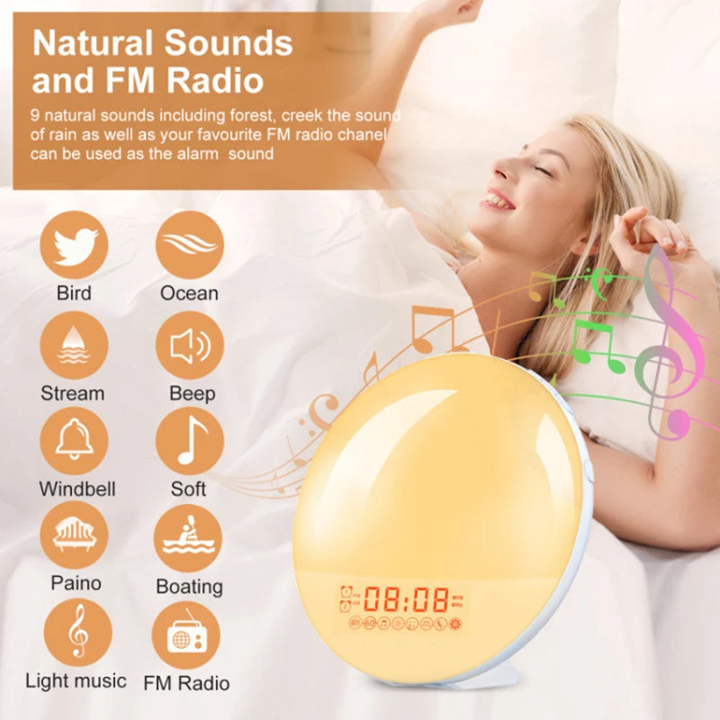 Alarm Clock with Radio and Light