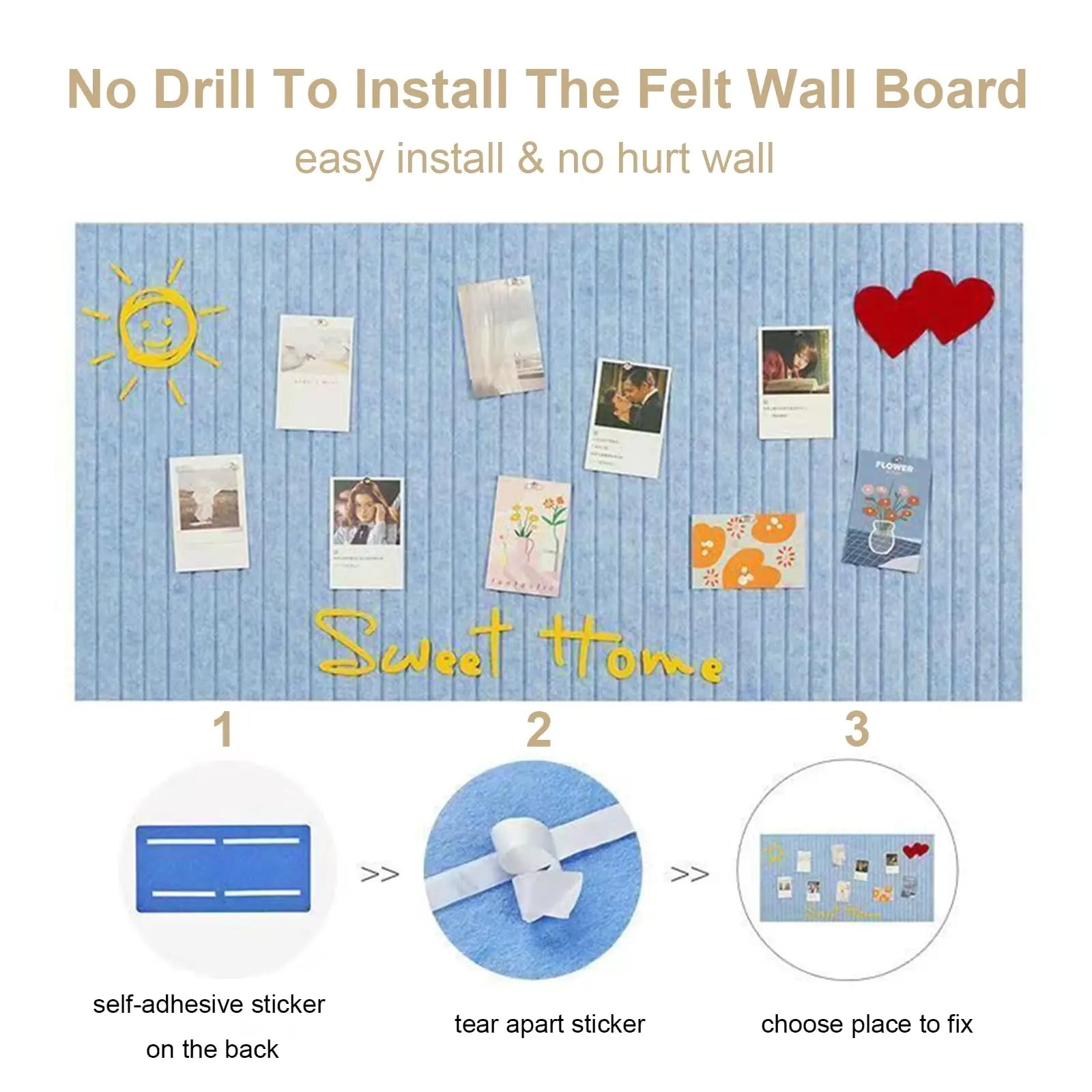 Large Felt Bulletin Board