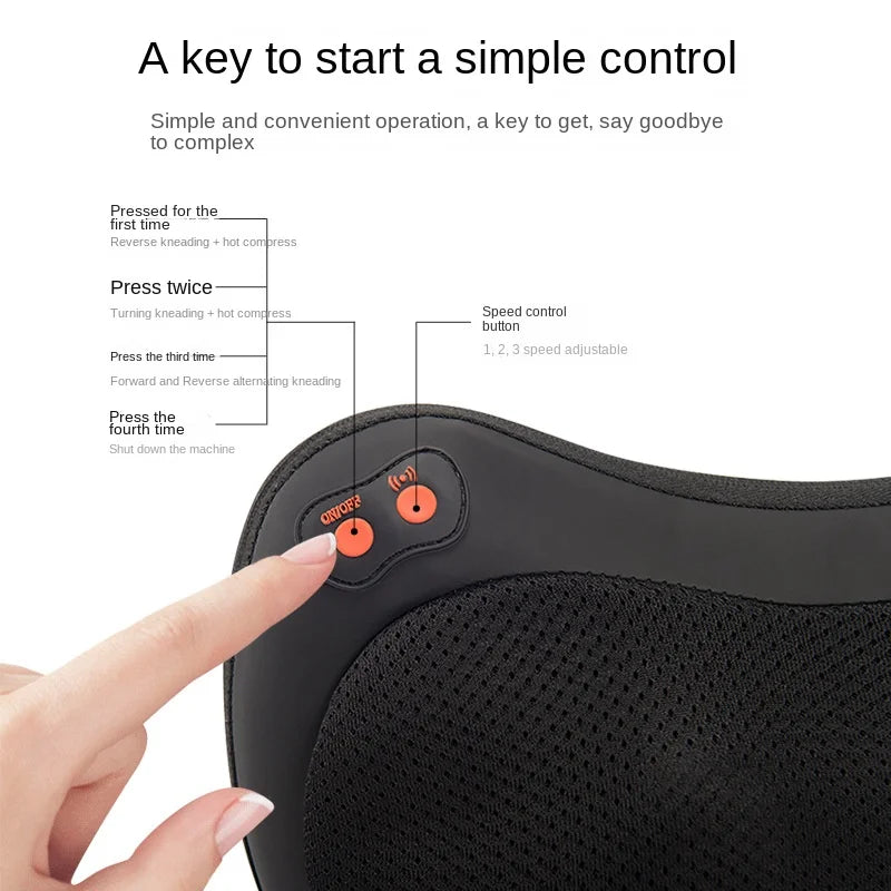 Neck and Back Massage Pillow