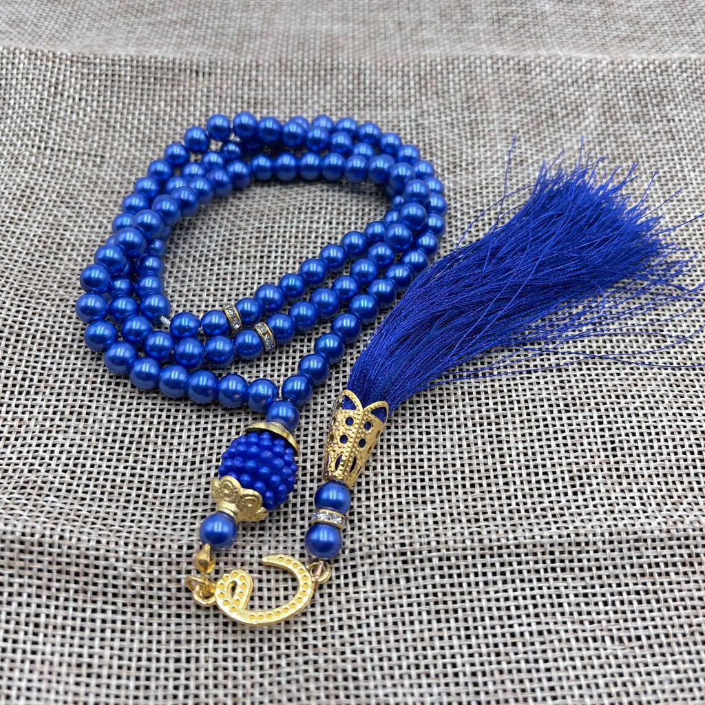 6mm 99 Islamic Rosary Beads Bracelet Muslim Glass Imitation Pearl Bracelet Chanting Prayers Women's Jewelry Accessories Gift