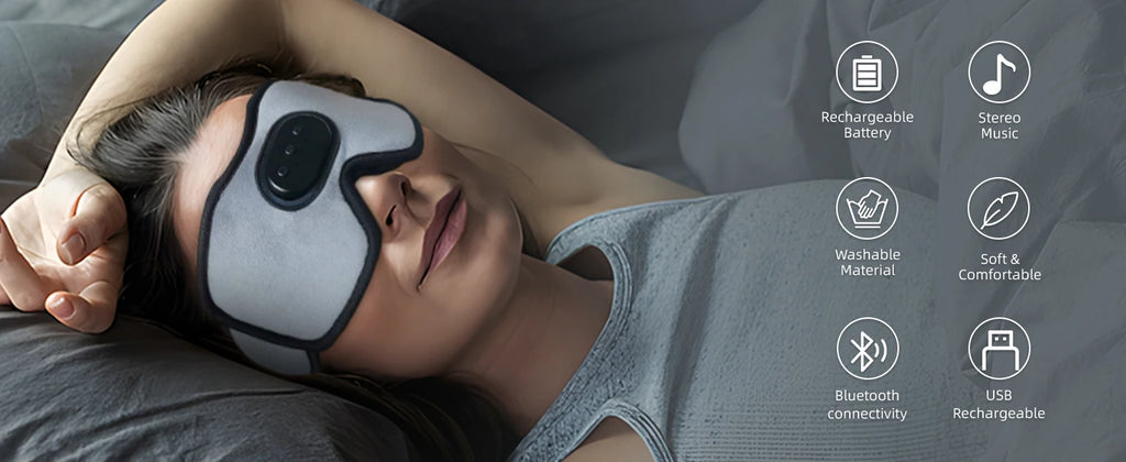 3D Bluetooth Sleep Mask with Headphones