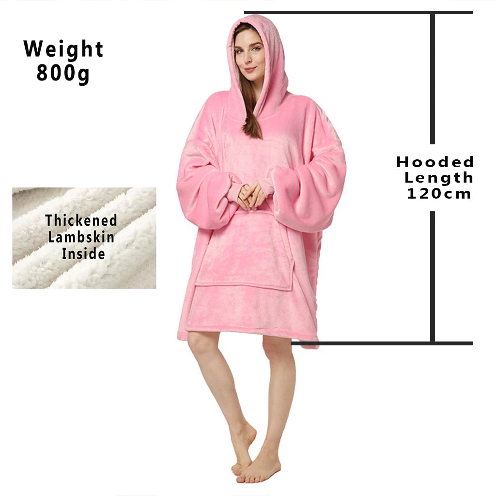 Oversized Wearable Blanket Hoodie
