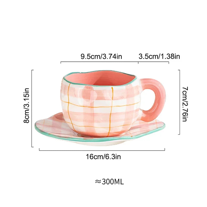 Ceramic Cup and Saucer Set
