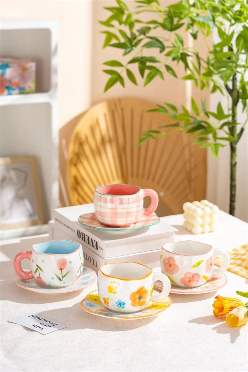Ceramic Cup and Saucer Set