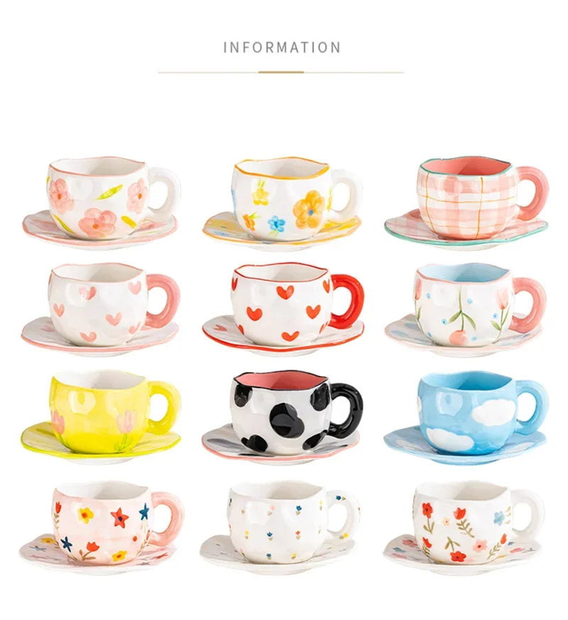 Ceramic Cup and Saucer Set