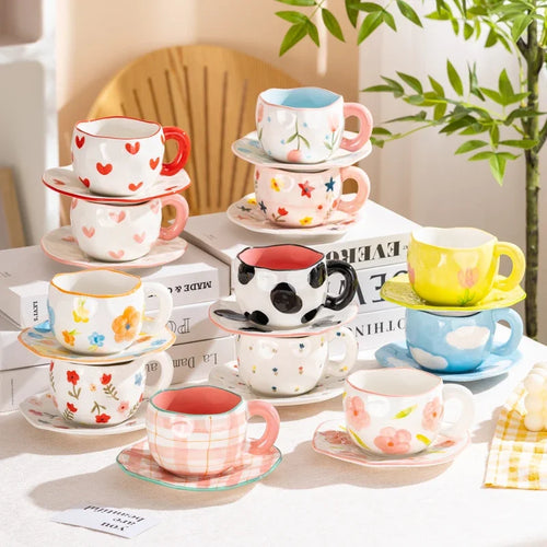 Ceramic Cup and Saucer Set