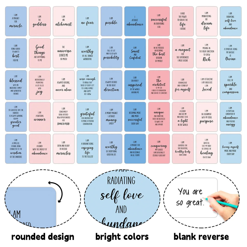 50 Positive Affirmation Cards