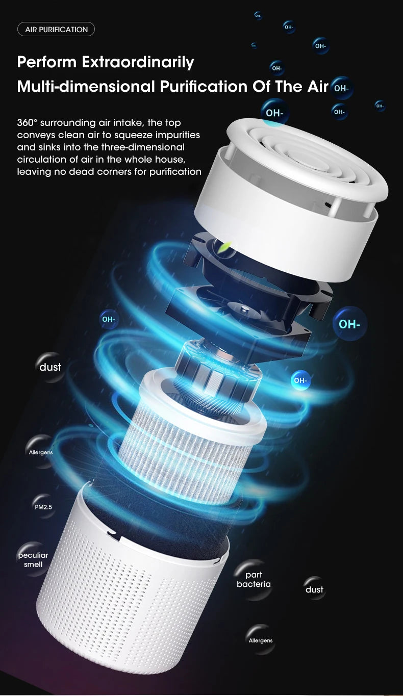 Mini Desktop Air Purifier
